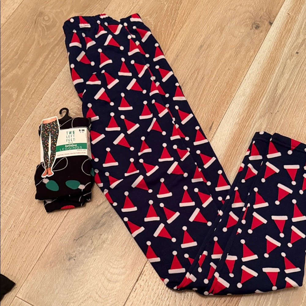 Festive Santa Hat Pajama Pants